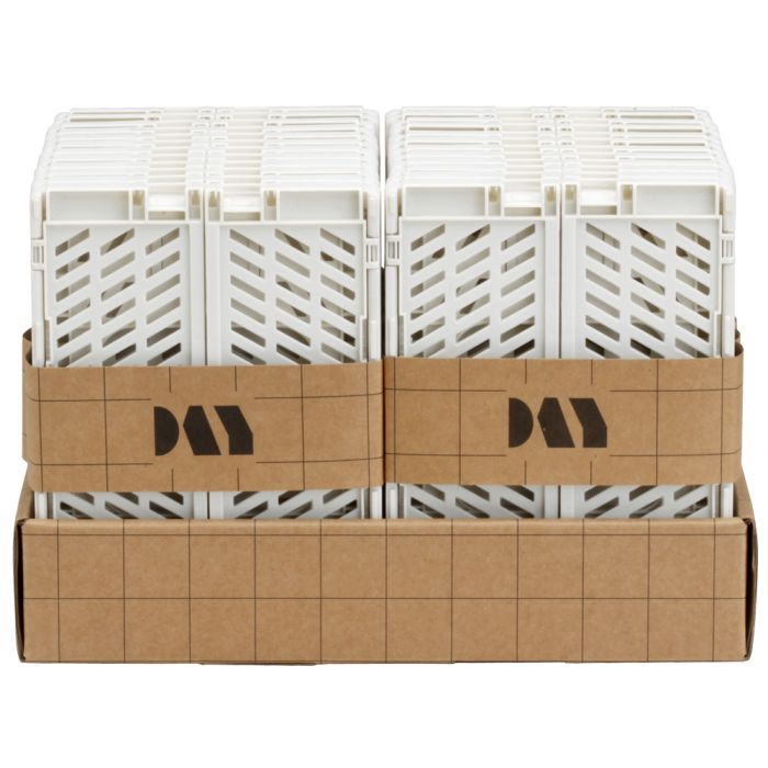 Conjunto de 2 cajas de almacenamiento plegables 17x12.5x7cm natural day 5