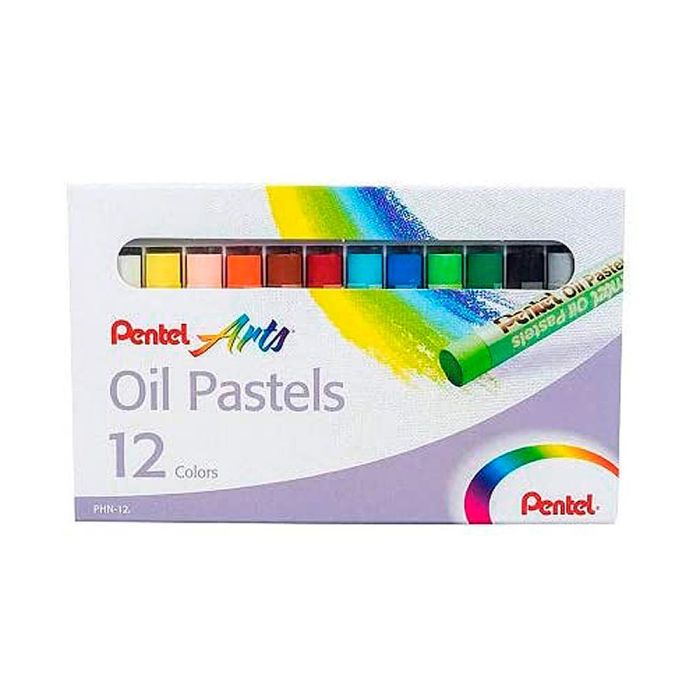 Lapices Pentel Oil Pastel Caja De 12 Colores Surtidos 1