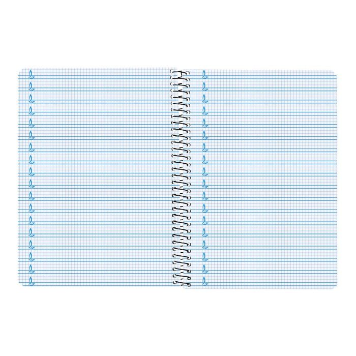 Cuaderno Espiral Liderpapel Cuarto Pautaguia Tapa Dura 80H75 gr Cuadro Pautado 5 mm Con Margen 6 unidades 6