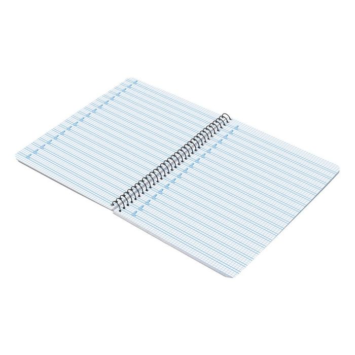 Cuaderno Espiral Liderpapel Cuarto Pautaguia Tapa Dura 80H75 gr Cuadro Pautado 5 mm Con Margen 6 unidades 7