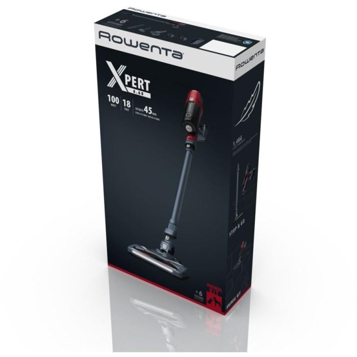 Rowenta X-PERT 6.60 ANIMAL RH6878WO Aspiradora Escoba 2 en 1 Sin Cable Animal Care Rojo/Gris 18V 7 Rowenta X-PERT 6.60 ANIMAL RH6878WO Aspiradora Escoba 2 en 1 Sin Cable Animal Care Rojo/Gris 18V 7