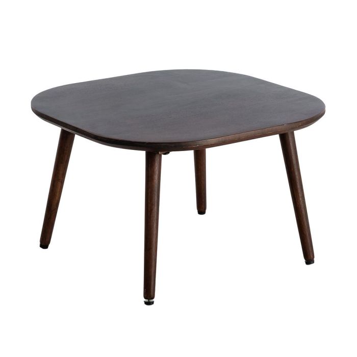 Mesita Marrón Oscuro Madera de Mango 65 X 65 X 40 cm
