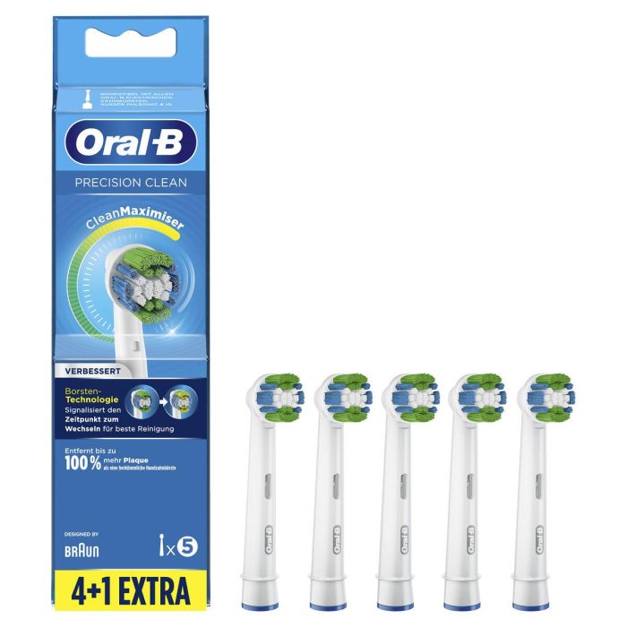 Oral-B 80339350 Recambios Precision Clean para cepillo eléctrico, 5 cabezales, Azul y Blanco 9 Oral-B 80339350 Recambios Precision Clean para cepillo eléctrico, 5 cabezales, Azul y Blanco 9