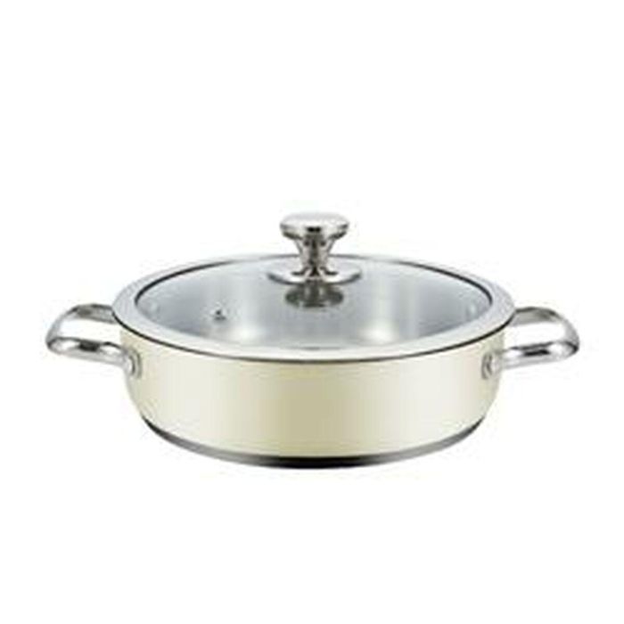 Cacerola Con Tapa Haeger PA-24L.009A Beige Ø 24 cm Cacerola Con Tapa Haeger PA-24L.009A Beige Ø 24 cm