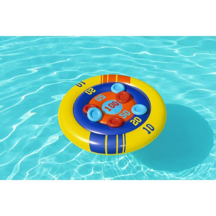 Bestway Juego Flotante Lanza Hinchable Discos D140 cm +3 Años Piscina 52566 7