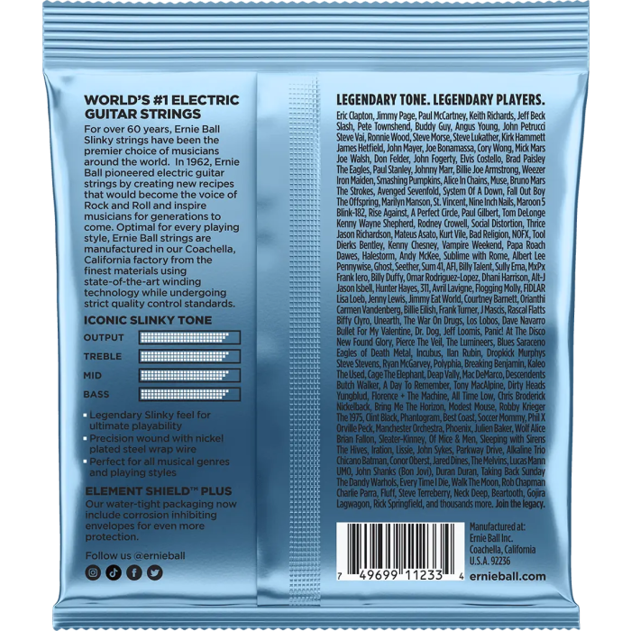 Ernie Ball Juego Eléctrica Slinky Primo .0095-44 Tripack (3) 1