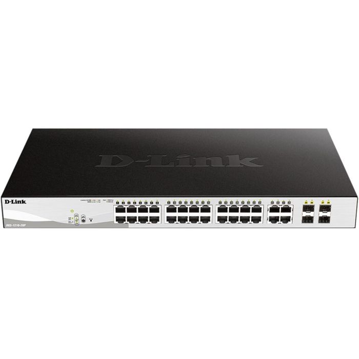 D - Link DES-1210-28P Switch Gestionable 28 Puertos, 24 Fast Ethernet, 4 Gigabit, PoE/PoE+, Smart III 0 D - Link DES-1210-28P Switch Gestionable 28 Puertos, 24 Fast Ethernet, 4 Gigabit, PoE/PoE+, Smart III 0