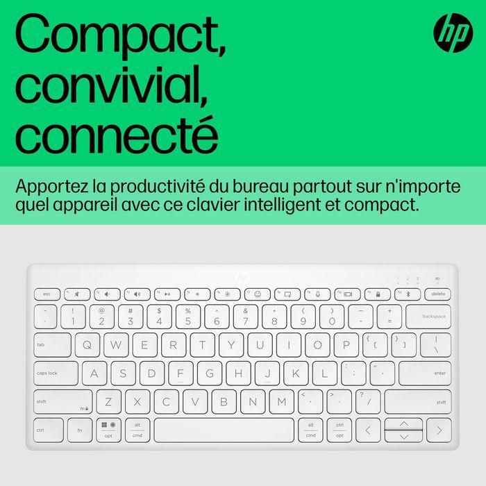 HP 350 Teclado Inalámbrico Bluetooth Compacto Multi-Dispositivo, Cómodo y Portátil para Productividad en PC, Portátil, Tablet y Móvil 11