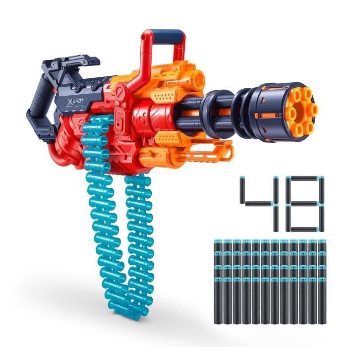 Blaster Automático - ZURU - Trituradora XSHOT - Correa de 35 dardos - Alcance de 27 metros 1 Blaster Automático - ZURU - Trituradora XSHOT - Correa de 35 dardos - Alcance de 27 metros 1