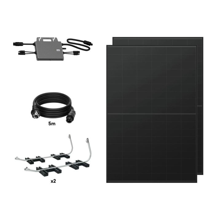 TORNASOL Kit solar autoinstalable 800W, x2 paneles solares rígidos, bifaciales, incl. 20º 11 TORNASOL Kit solar autoinstalable 800W, x2 paneles solares rígidos, bifaciales, incl. 20º 11
