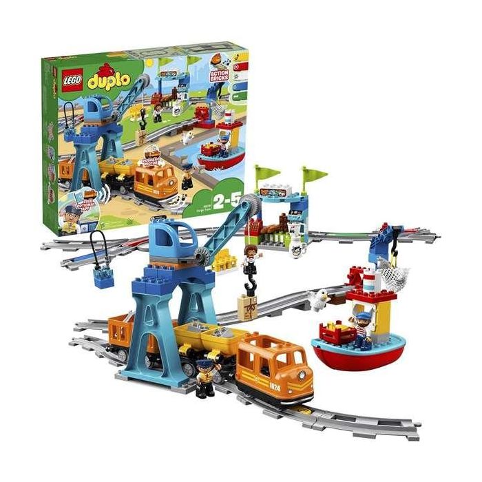 Juego de construccion tren de mercancías lego duplo 7