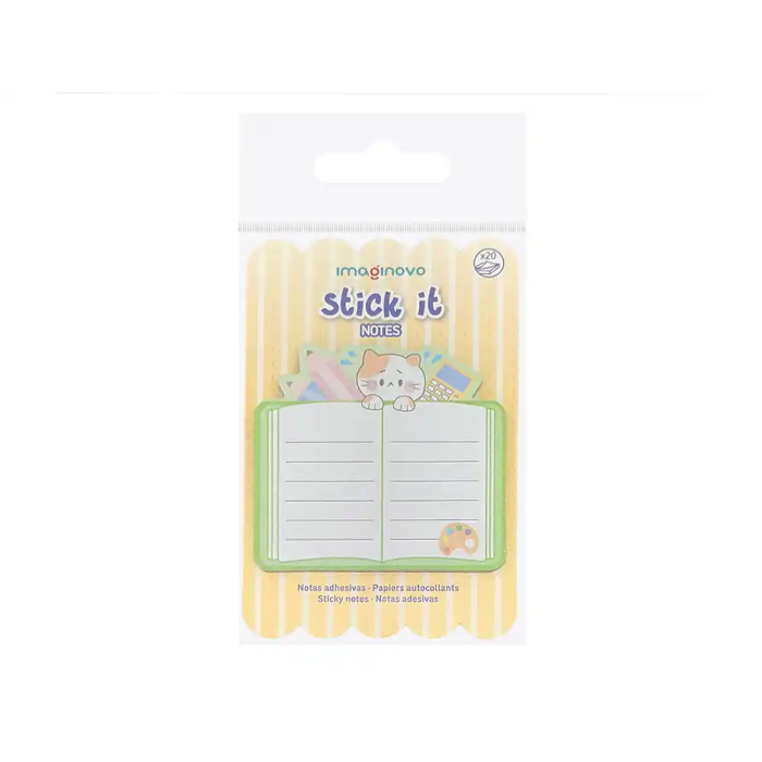 Imaginovo Bloc Notas Adhesivas Meow Fantasía 20 Hojas 70x70 mm 5