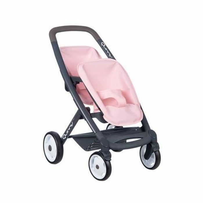 Smoby - Maxi Cosi - Cochecito gemelar - Muñeca 42 cm máximo - Rosa - Edad 3 1