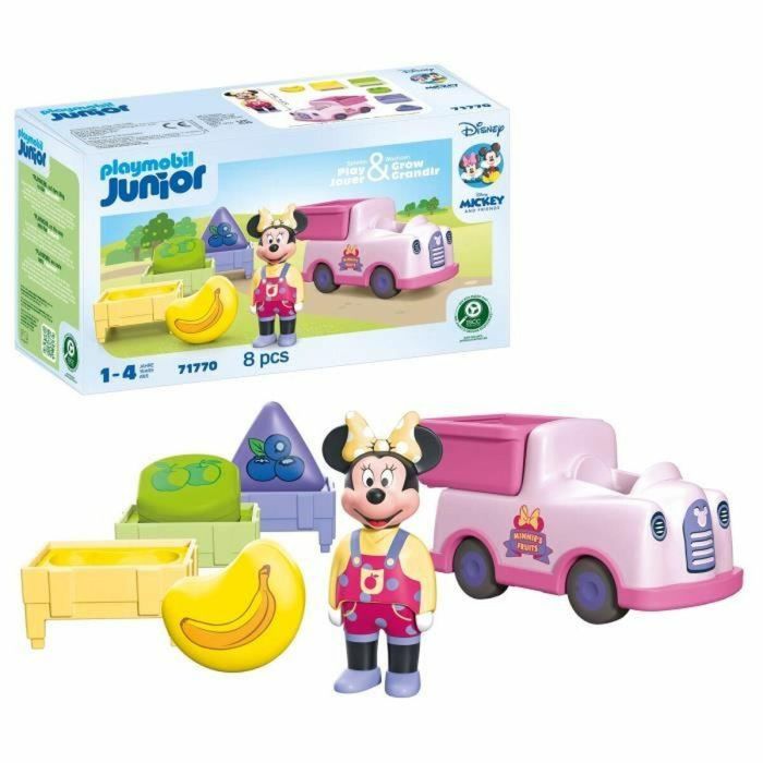 Playmobil Junior 71770 Disney Minnie con carrito de frutas, 8 piezas, para 12 meses+ 3 Playmobil Junior 71770 Disney Minnie con carrito de frutas, 8 piezas, para 12 meses+ 3