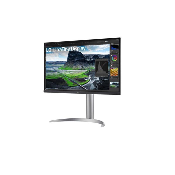 Monitor Profesional LG 27UQ850-W 27"/ 4K/ Multimedia/ Regulable en altura/ Plata 1
