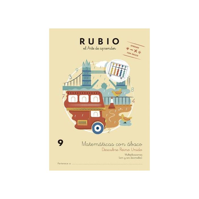 Cuaderno Rubio A4 Matematicas Con Abaco 9 5 unidades