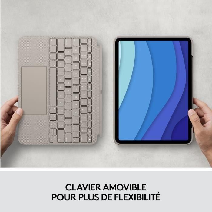 Funda con Teclado Desmontable - LOGITECH - Combo Touch - Para iPad Pro de 11 pulgadas (1.ª, 2.ª, 3.ª y 4.ª generación) - Color Arena 5 Funda con Teclado Desmontable - LOGITECH - Combo Touch - Para iPad Pro de 11 pulgadas (1.ª, 2.ª, 3.ª y 4.ª generación) - Color Arena 5