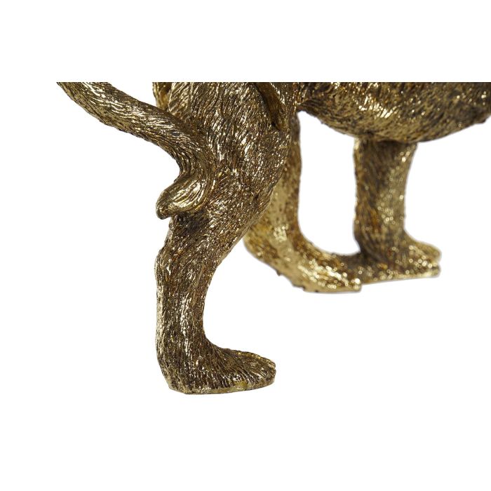 DKD Home Decor Figura Decorativa de Resina con Monos Estilo Colonial, Color Dorado, ideal para Decoración del Hogar, Medidas: 8.5 x 18.5 x 21 cm 2