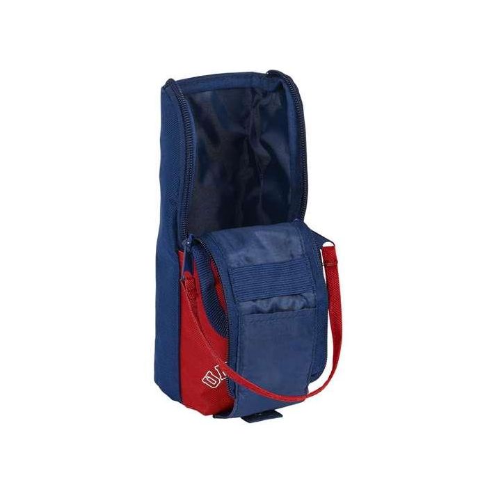 Estuche Escolar Safta University Rojo Azul marino (6 x 21 x 6 cm)