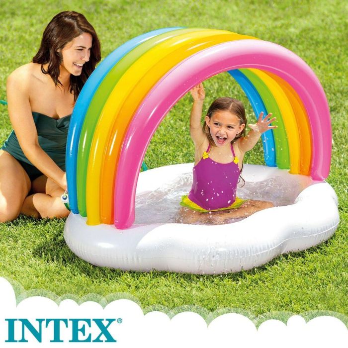 Piscina Hinchable para Niños Intex Arcoíris 84 L 119 x 84 x 94 cm (6 Unidades) 3