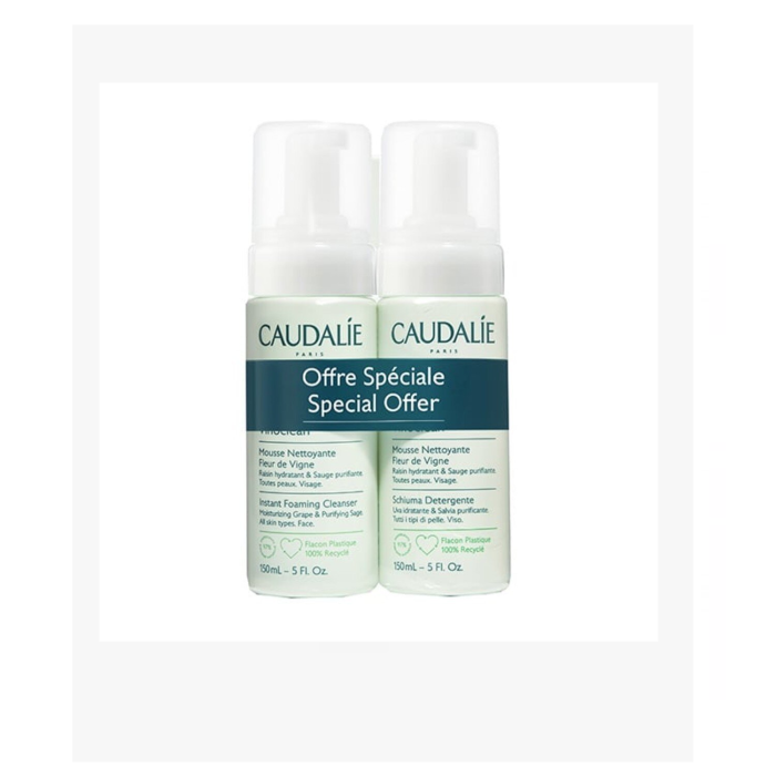 Caudalie Vinoclean Instant Foaming Cleanser Duo 150 mL Caudalie Vinoclean Instant Foaming Cleanser Duo 150 mL