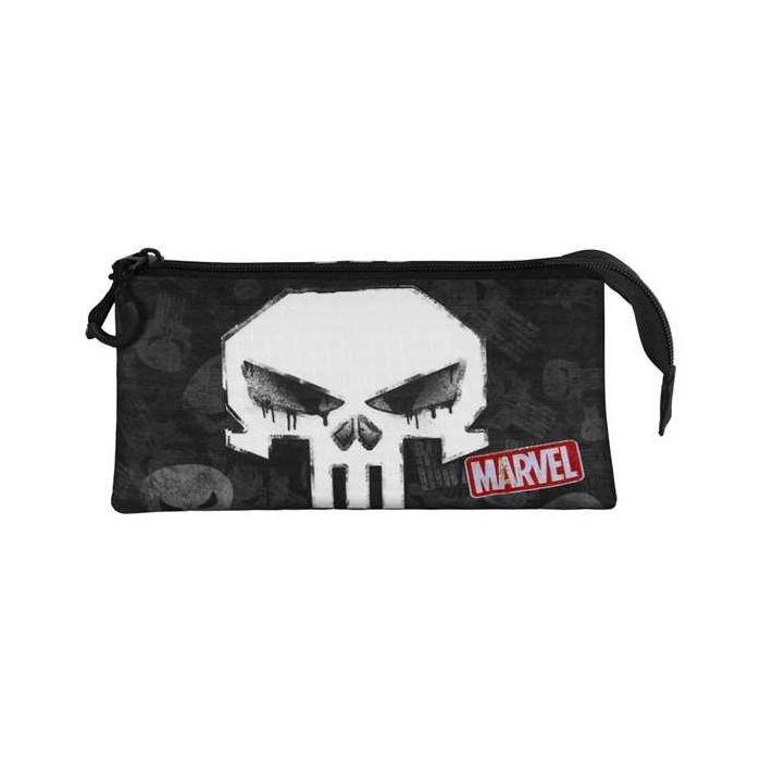 Karactermania Estuche Portatodo Triple Punisher Skull Negro 3 Compartimentos 23 x 8 x 11 cm 1 Karactermania Estuche Portatodo Triple Punisher Skull Negro 3 Compartimentos 23 x 8 x 11 cm 1