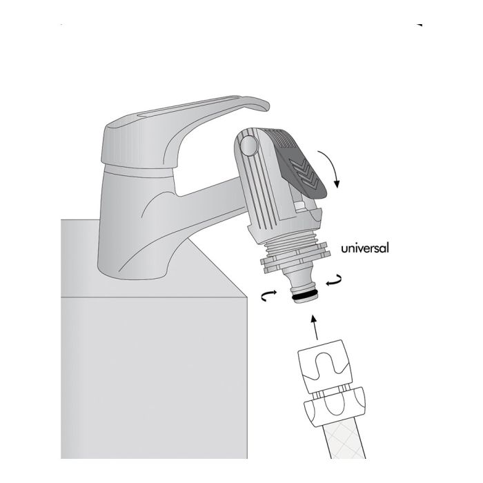 Adaptador universal para grifo doméstico c2025 aqua control 3