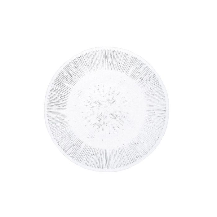 Quid Plato Presentación Vidrio Lonja 21 cm Transparente, con Relieves Orgánicos, 100% Higiénico (6 Unidades) Quid Plato Presentación Vidrio Lonja 21 cm Transparente, con Relieves Orgánicos, 100% Higiénico (6 Unidades)