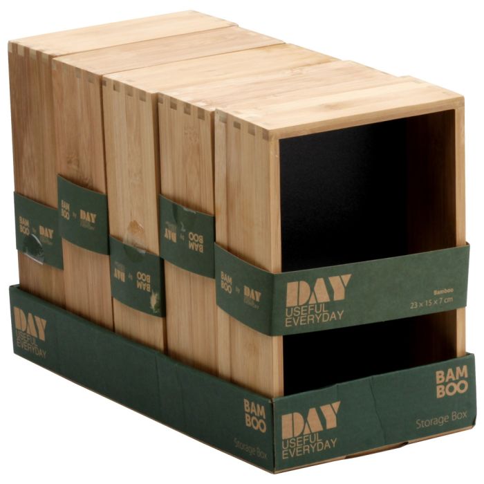 Caja de almacenamiento 23x15cm bambú day 3