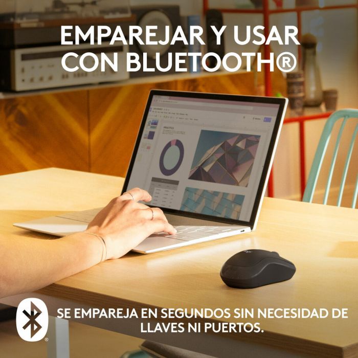 Ratón Bluetooth Inalámbrico Logitech M240 Grafito Monocromo 6