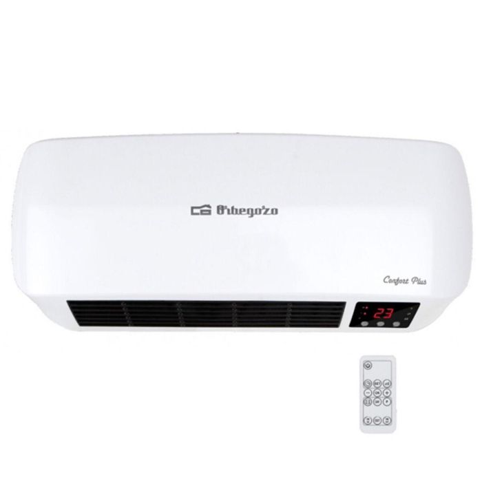 Orbegozo SP 6000 Calefactor Split Cerámico PTC, 2000W, 2 Niveles Calor + Vent, IP-22, Mando Distancia, Programable, Energy Saver