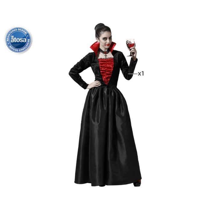 Disfraz Vampiresa Elegante Negro Mujer Adulto