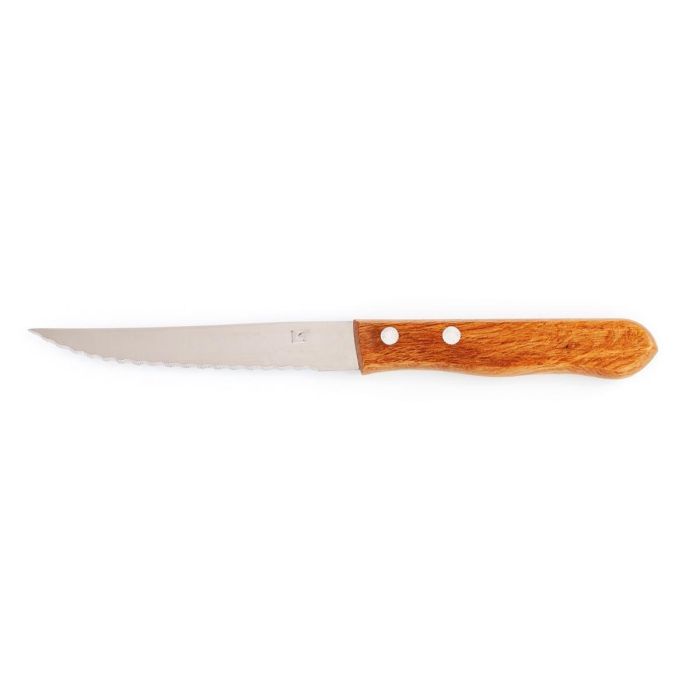 Cuchillo Chuletero Acero Inox Steak Madera Pradel 20,5 cm (12 Unidades)