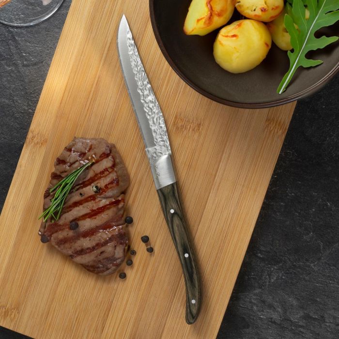 Set 6 Cuchillos Steaks Acero Inoxidable Volcano Lou Laguiole 23x2,4x1,5 cm 1