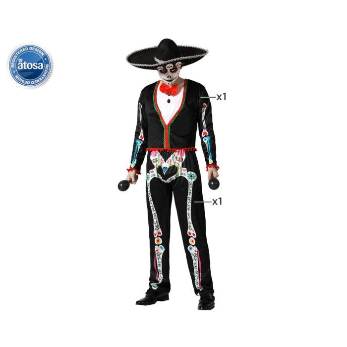 Disfraz Esqueleto Mejicano Mariachi Hombre Adulto