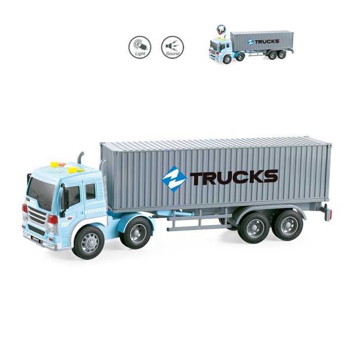 Camion Container Luz-Sonido Heroes Carretera 1:16