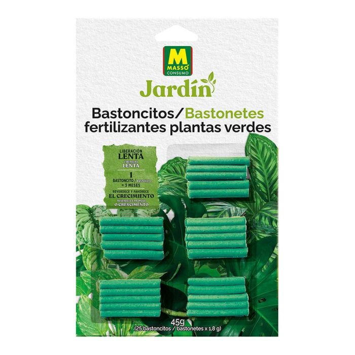 Bastoncitos fertilizantes para plantas verdes 45 g. 231815 massó