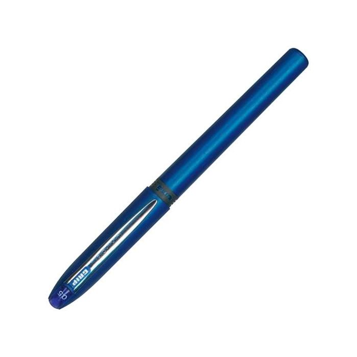 Bolígrafo de tinta líquida Uni-Ball Grip Micro UB-245 Azul 12 Unidades