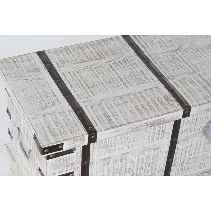 DKD Home Decor Arcon Cottage Blanco 116 x 40 x 45 cm 1