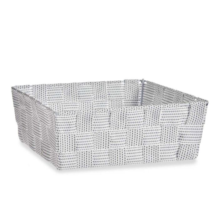 Cesta de Tela Blanca Kipit 24 cm x 20 cm x 8 cm, 2.4 litros (24 Unidades) 1 Cesta de Tela Blanca Kipit 24 cm x 20 cm x 8 cm, 2.4 litros (24 Unidades) 1
