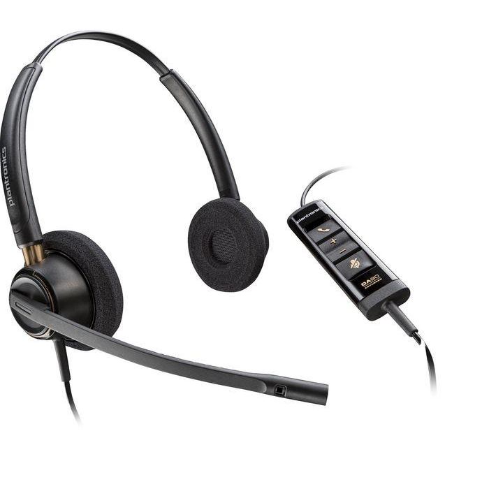 Poly EncorePro 525 Auriculares Diadema Estéreo USB-A Certificado Microsoft Teams para Centro de Llamadas y Teletrabajo