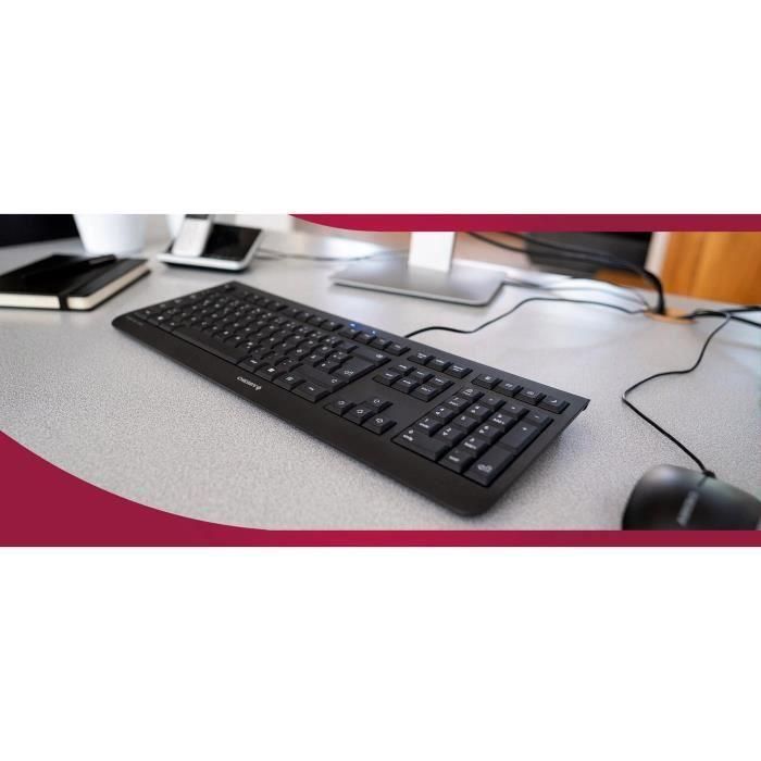 Teclado Cherry JK-0800FR-2 Negro Qwerty Español AZERTY