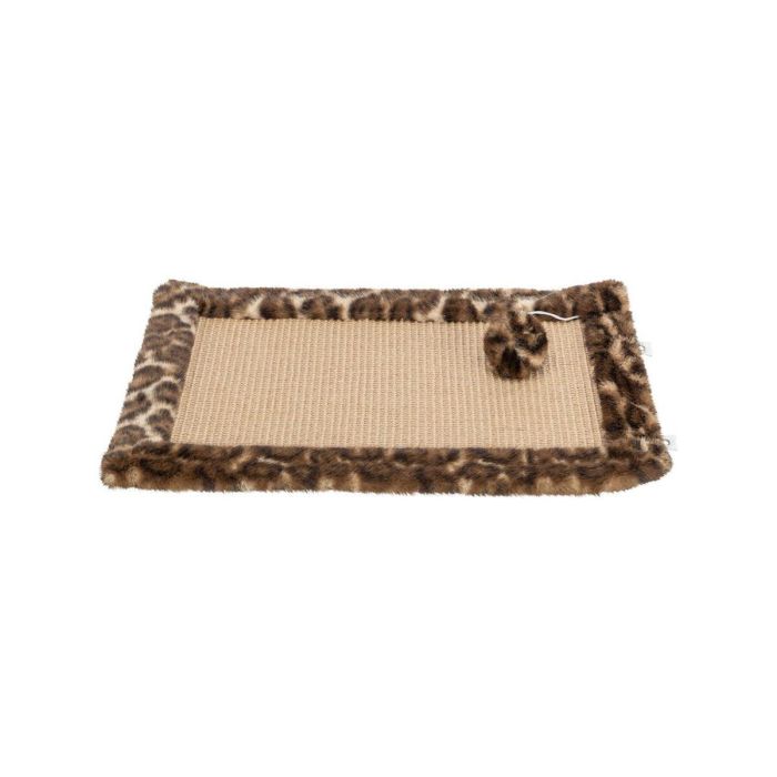Rascador para Gatos Trixie Leo Marrón Poliéster Sisal EVA 55 x 35 cm Alfombra 0 Rascador para Gatos Trixie Leo Marrón Poliéster Sisal EVA 55 x 35 cm Alfombra 0