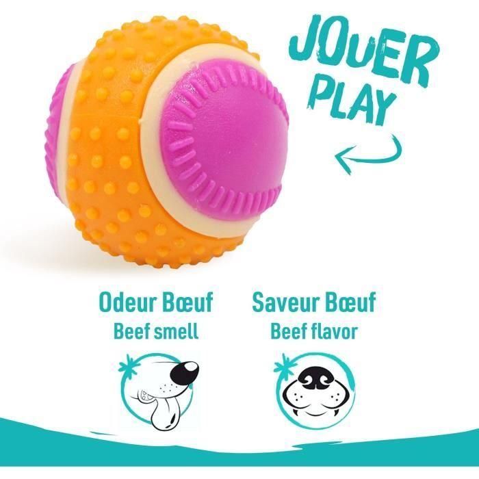 Pelota para perros - AIMÉ - 5 en 1 sabor carne 4 Pelota para perros - AIMÉ - 5 en 1 sabor carne 4