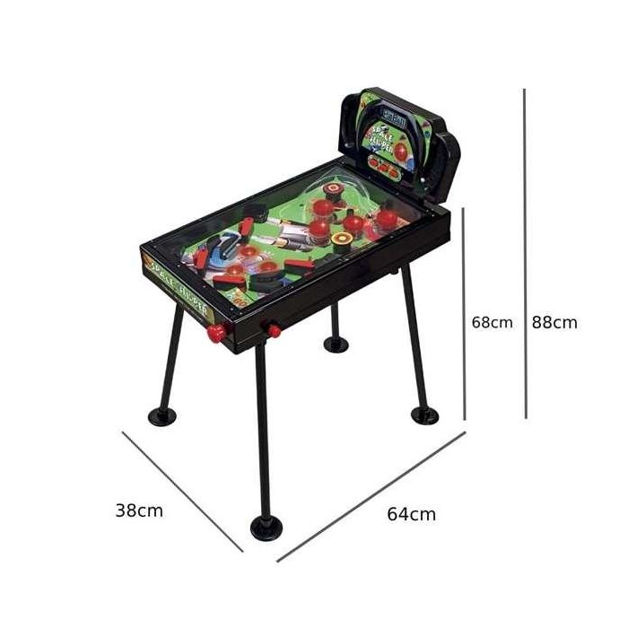 Ociotrends Pinball Infantil con Patas, Luces y Sonidos - 67.5 x 40 x 85 cm 1
