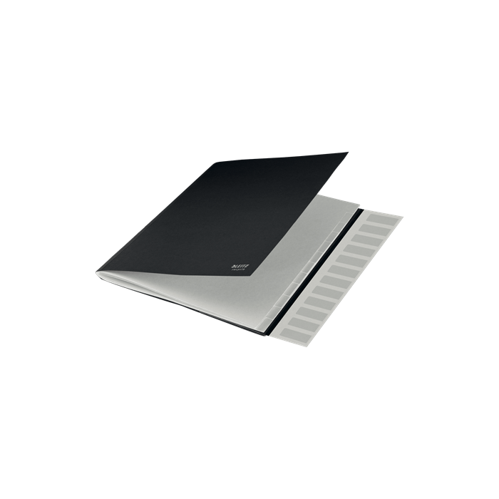 Leitz 39150095 Carpeta Clasificadora de Cartón 12 Posiciones A4 Recycle 100% Negra 3