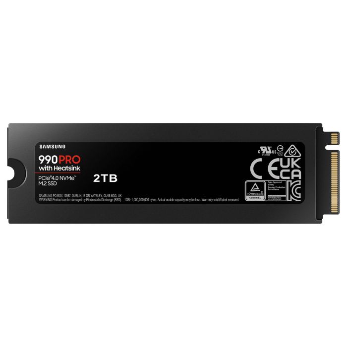 Samsung 990 PRO SSD M.2 2TB NVMe PCIe 4.0 x 4 Heatsink Retail 1