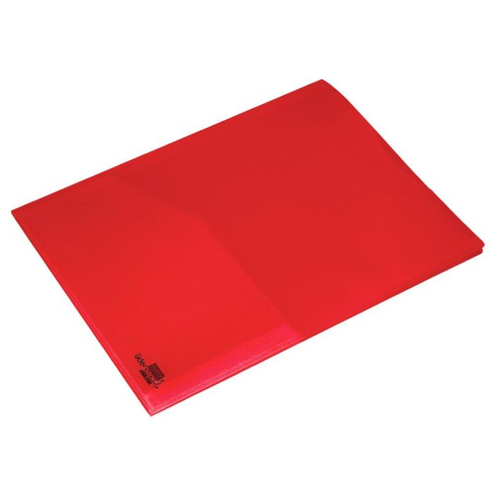 Carpeta Liderpapel Dossier Dos Bolsas Canguro 45680 Polipropileno Din A4 Roja 7