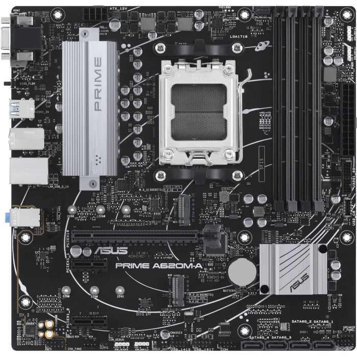 ASUS AM5 A620M-A-CSM Placa Base Micro ATX AMD A620 Zócalo AM5 DDR5 para AMD Ryzen 7000 Series 128GB 1 ASUS AM5 A620M-A-CSM Placa Base Micro ATX AMD A620 Zócalo AM5 DDR5 para AMD Ryzen 7000 Series 128GB 1
