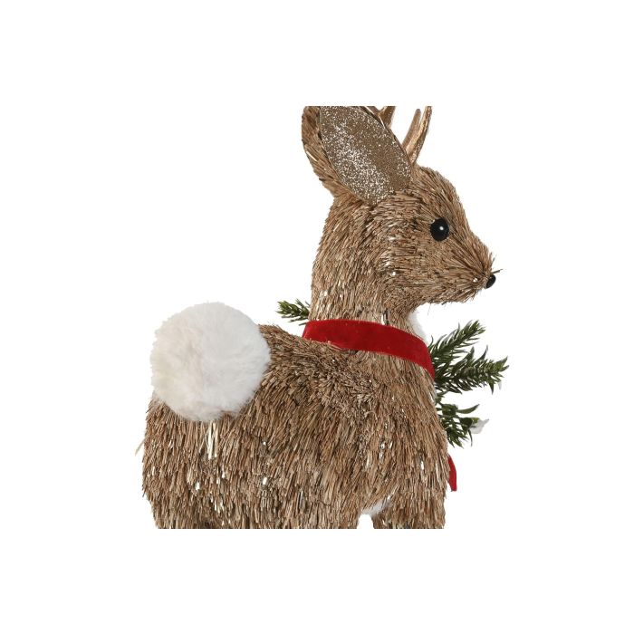 Figura Navidad Alpina DKD Home Decor Natural 15 x 38 x 22 cm (2 Unidades) 2 Figura Navidad Alpina DKD Home Decor Natural 15 x 38 x 22 cm (2 Unidades) 2